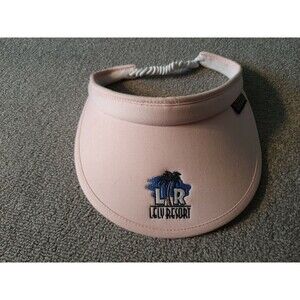 LR Lely Resort Visor Hat Womens Adult Pink Adjustable Size